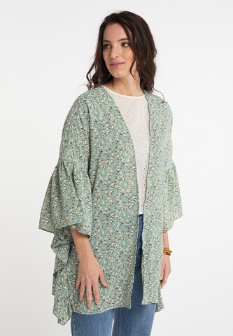 usha FESTIVAL Knit Cardigan in Blue: front