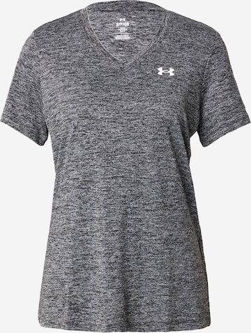 UNDER ARMOUR Λειτουργικό μπλουζάκι 'Twist' σε γκρι: μπροστά