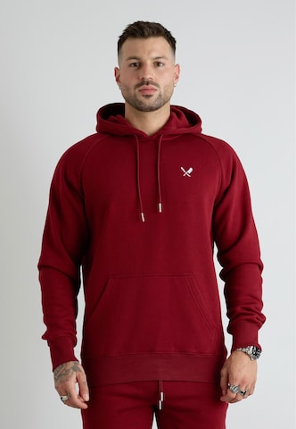 Distorted People Mikina 'Classic' – červená: přední strana