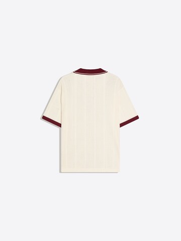 Bershka Poloshirt in Weiß