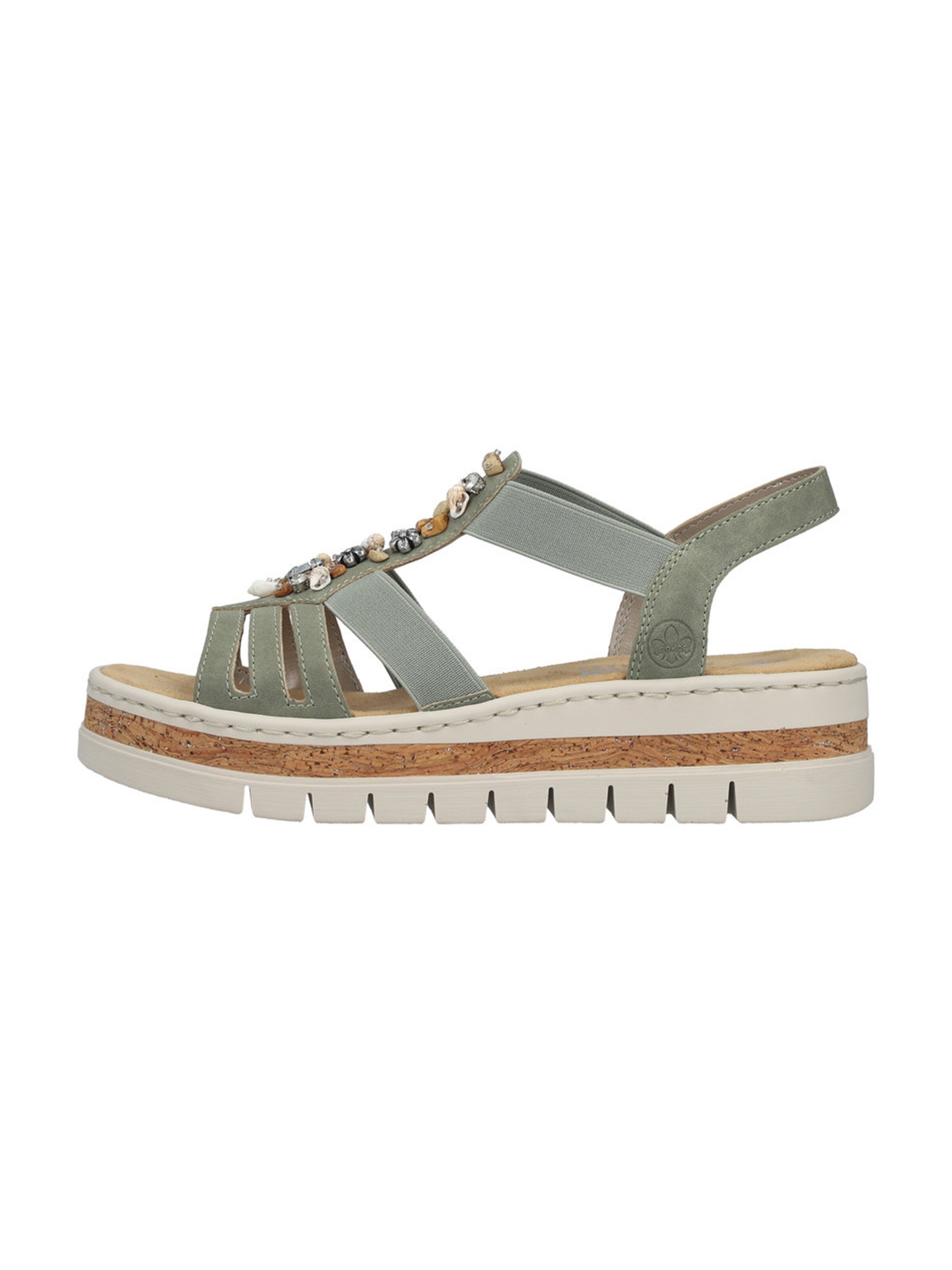 Rieker Босоножки с ремешком в Зеленый