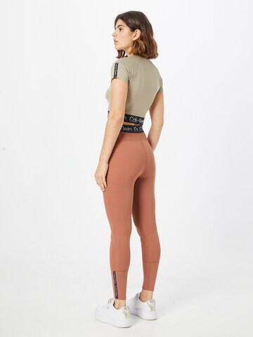 Skinny Leggings di Calvin Klein Sport in marrone