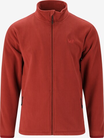 Whistler Athletic Fleece Jacket 'Cocoon' in Red: front