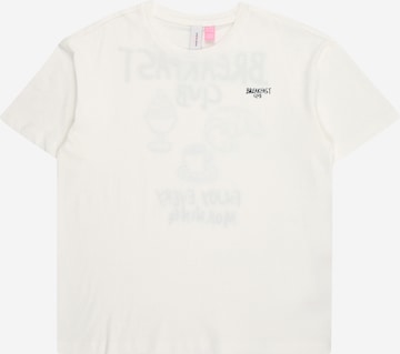 T-Shirt 'VMOLLY BREAKFAST' Vero Moda Girl en blanc : devant