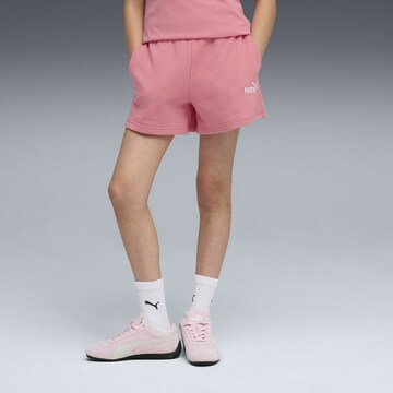 Regular Pantalon de sport 'ESS Small No. 1' PUMA en rose : devant