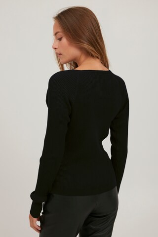 PULZ Jeans Sweater 'PZSARA' in Black