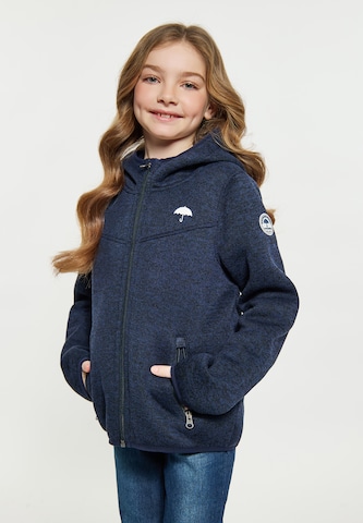 Schmuddelwedda Fleece jas in Blauw: voorkant