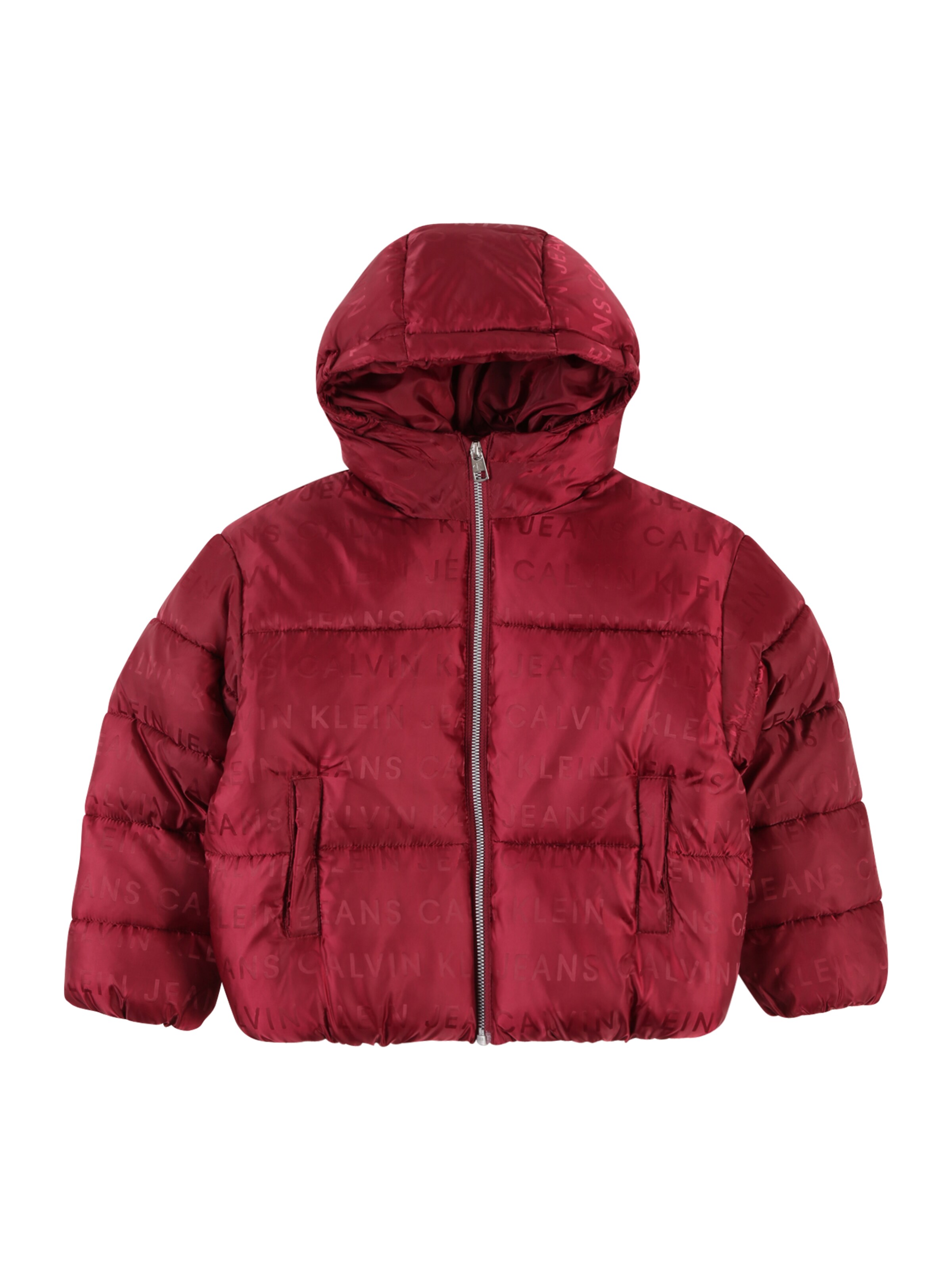 Veste mi-saison Calvin Klein Jeans en rouge : devant