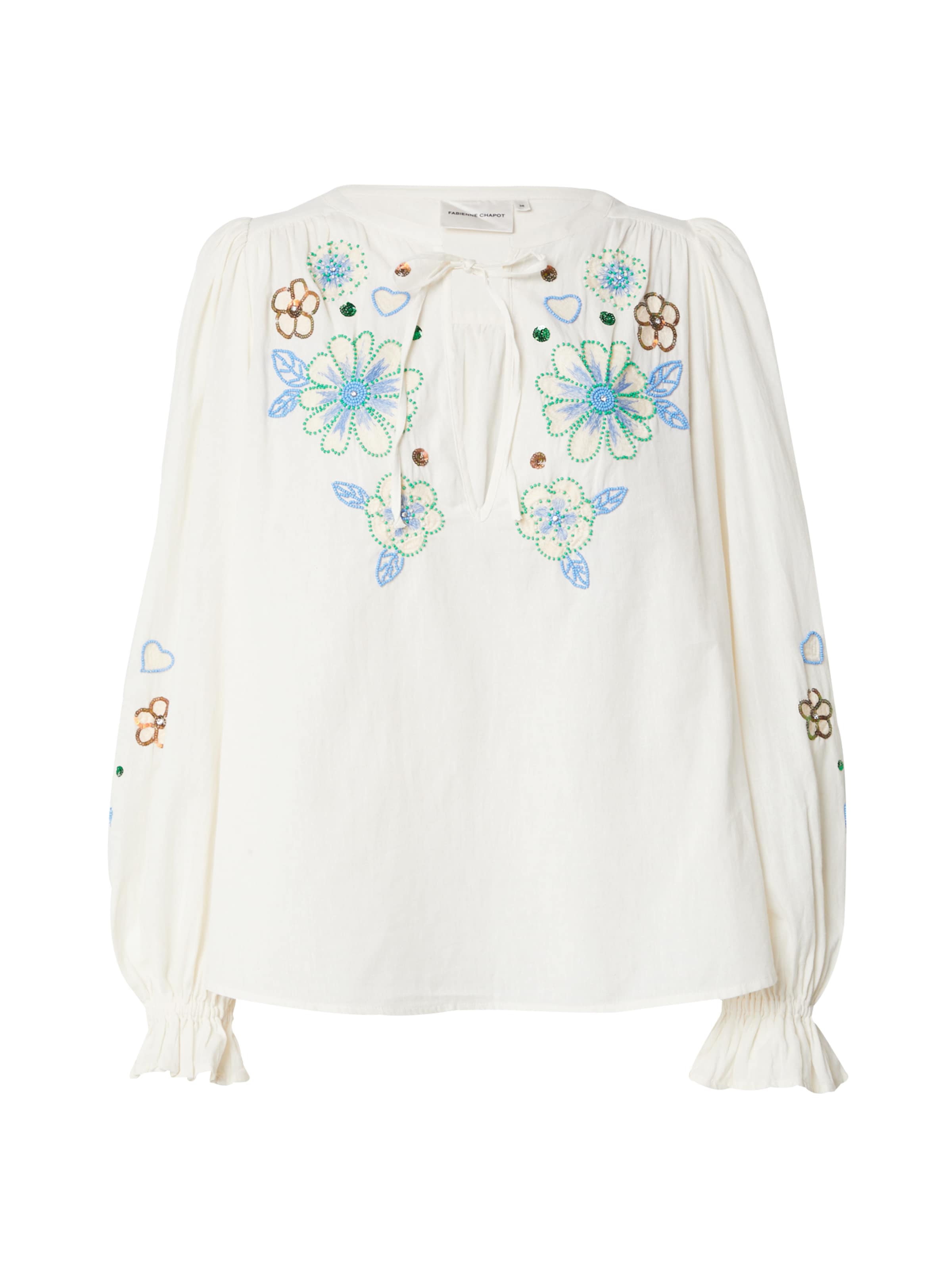 Fabienne Chapot Bluse 'Caroline' in Beige: Vorderseite