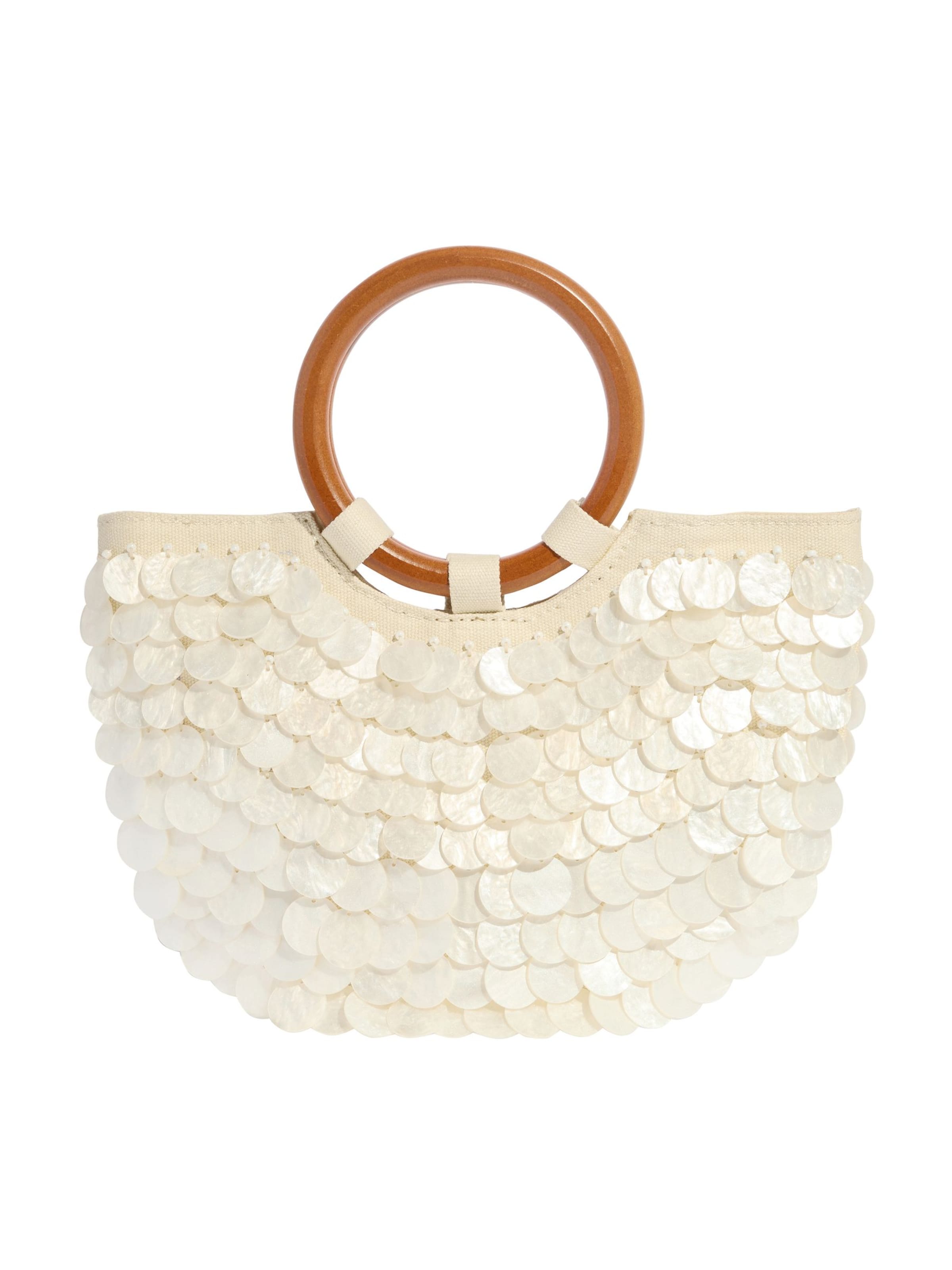 Friends Like These Handbag in Beige: front
