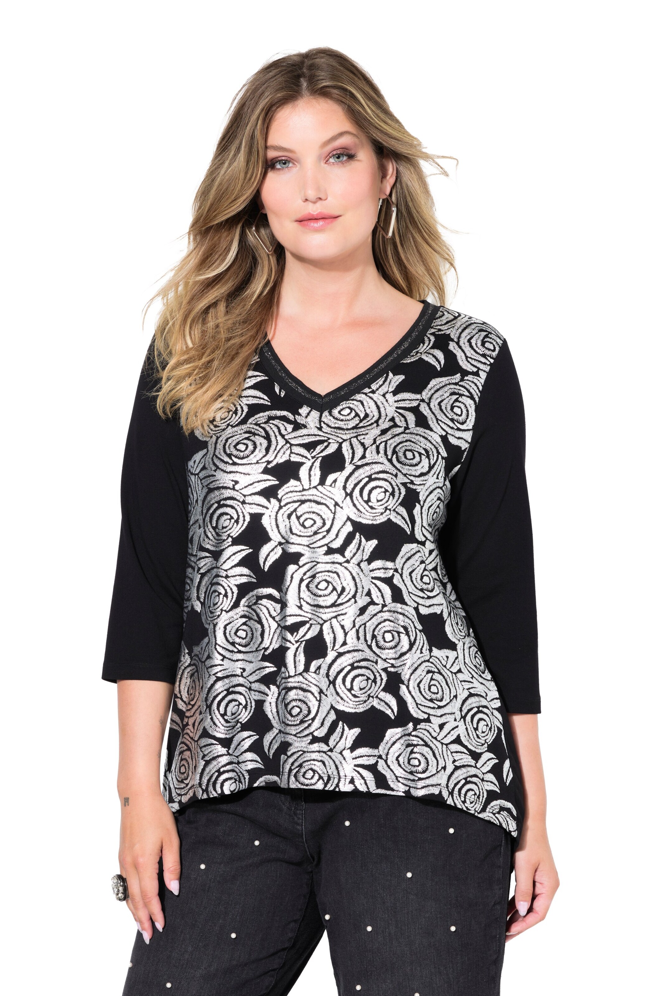 MIAMODA Shirt in Schwarz: Vorderseite