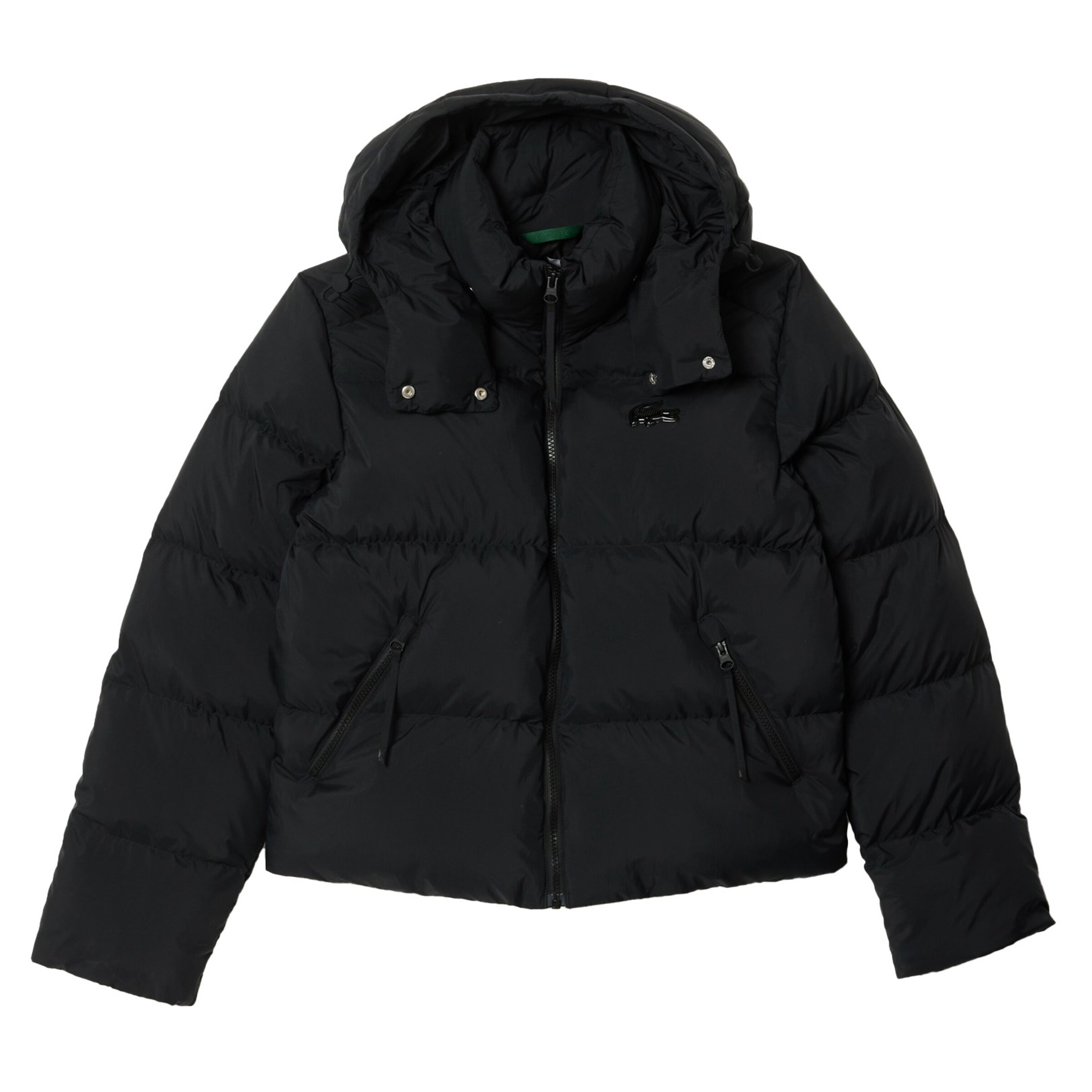 LACOSTE Winter Jacket in Black: front