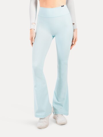 Smilodox Flared Leggings in Blue: front