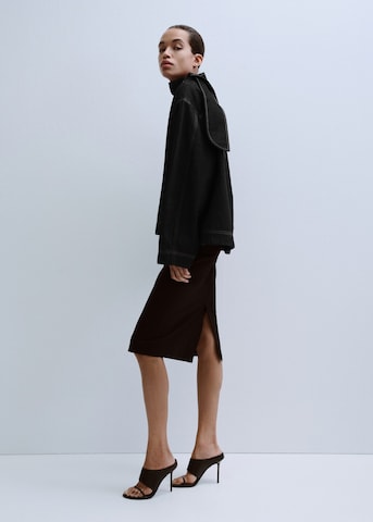 MANGO Blouse 'Sila' in Black