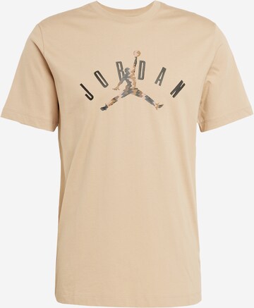T-Shirt Jordan en marron : devant