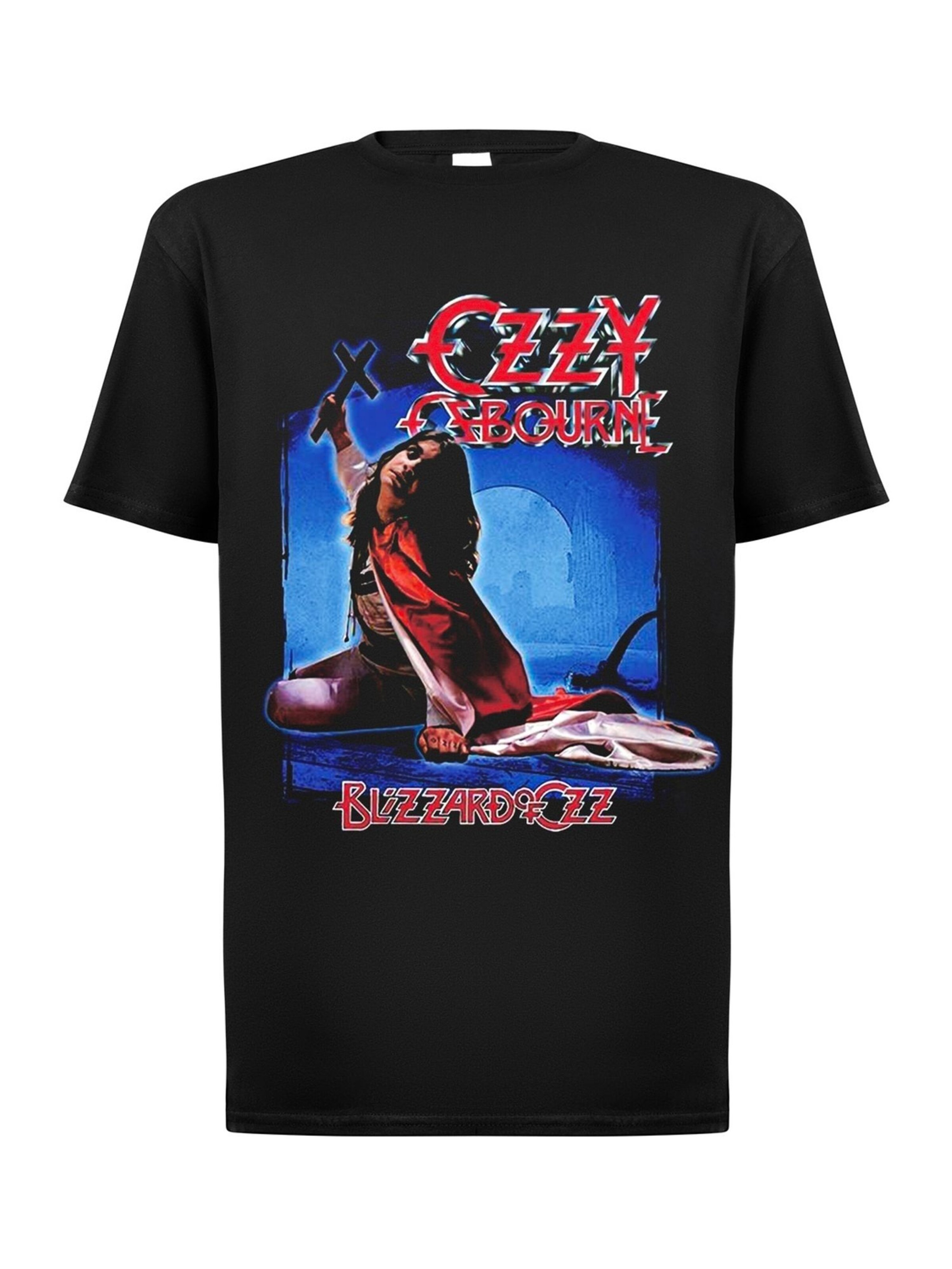 Maglietta 'Ozzy Osbourne Blizzard of Ozz' di Rockshirts in nero: frontale