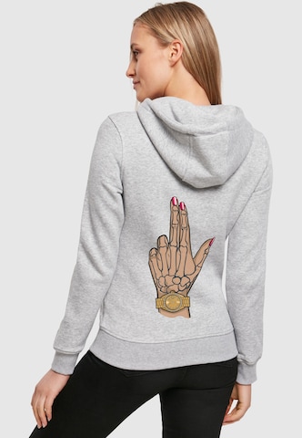 Mister Tee Sweatshirt 'BadGirl Bang' in Grau: Vorderseite