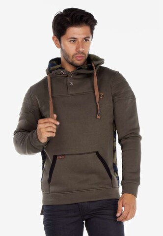 CIPO & BAXX Sweatshirt in Bruin: voorkant