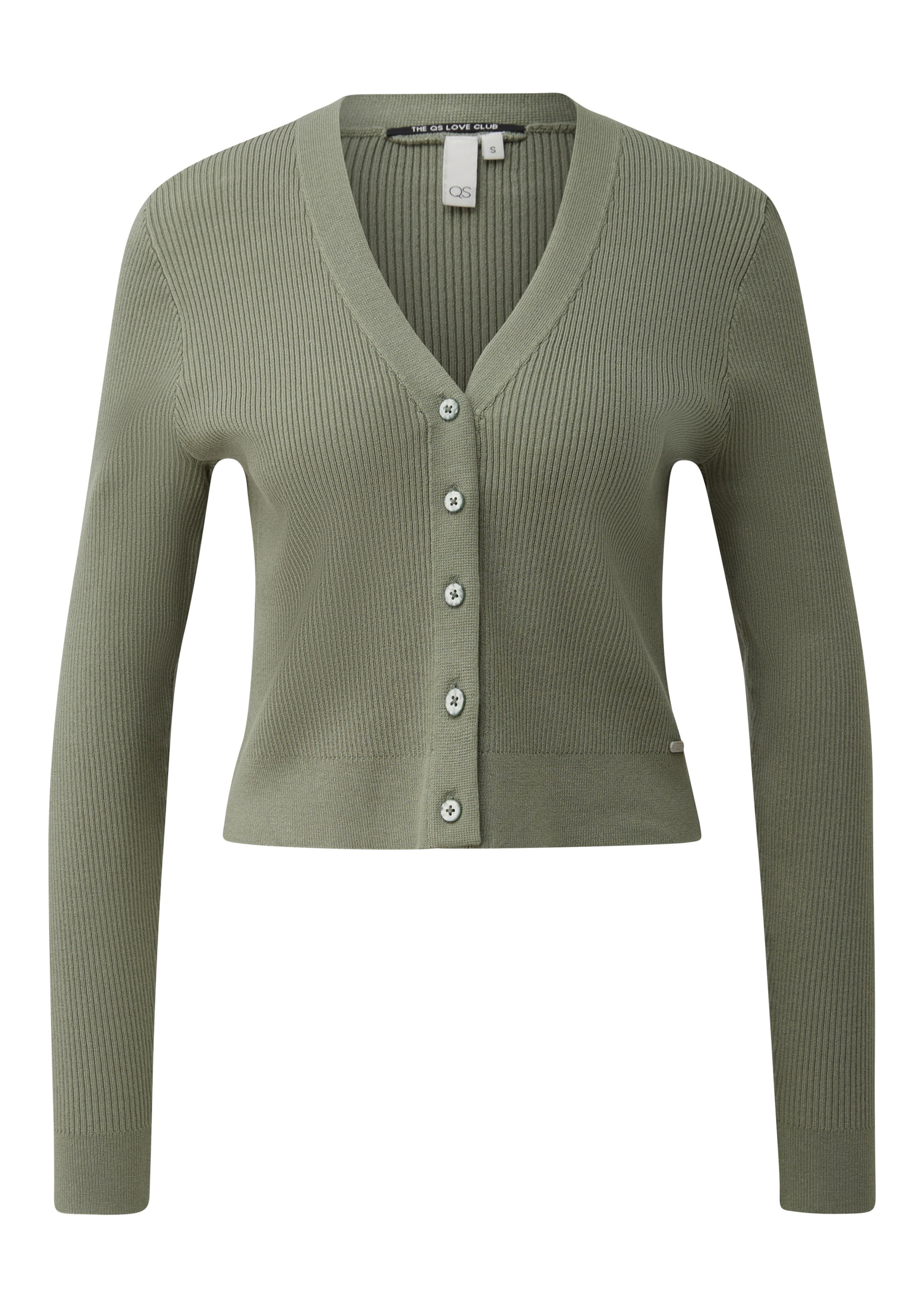 Cardigan QS en vert : devant