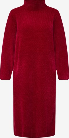 Ulla Popken Knitted dress in Red: front