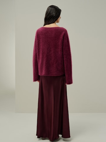 Lilysilk Pullover 'Bootneck-Pullover aus gebürstetem Kaschmir'‌‌‌‌‌‌ in Rot