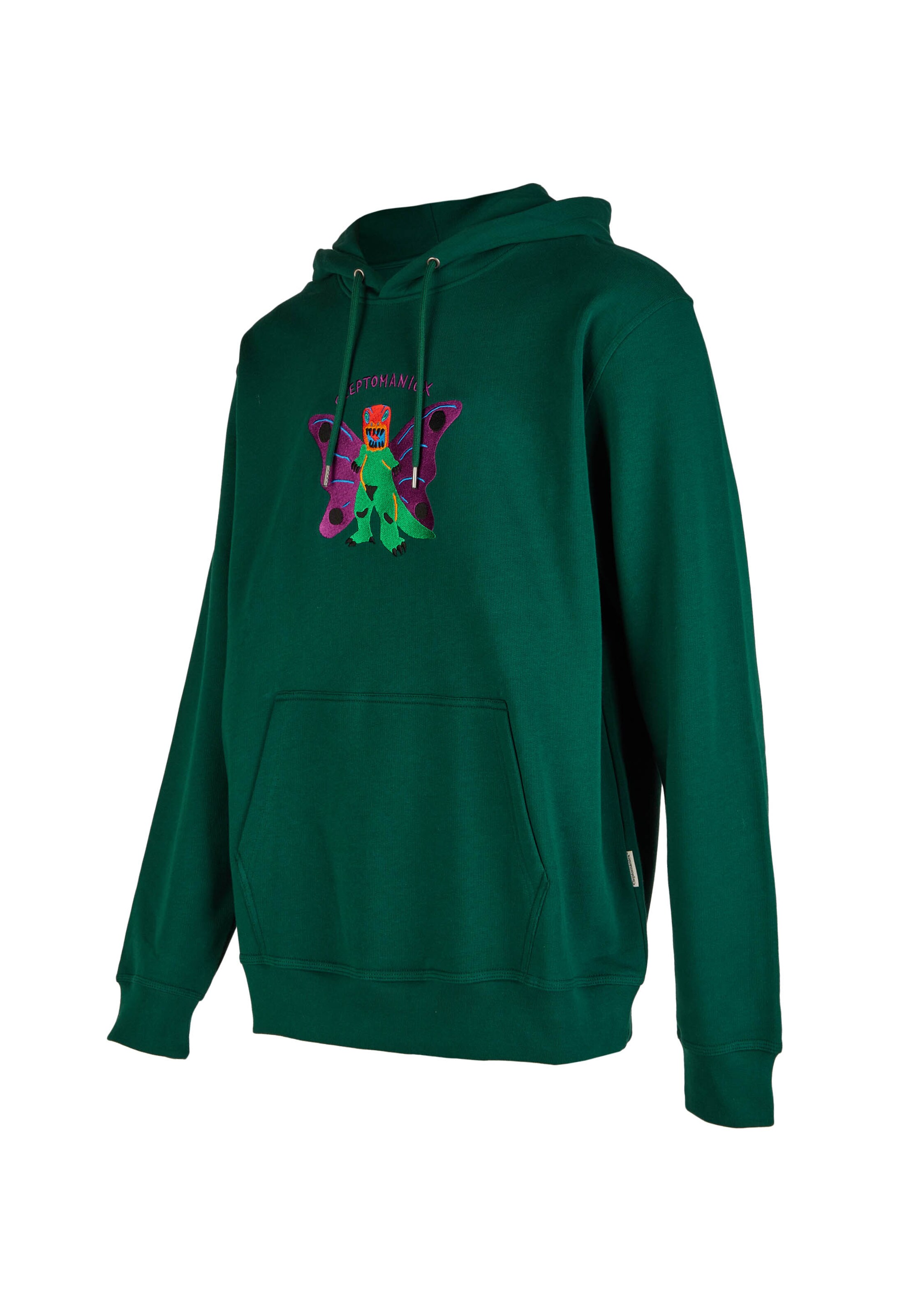 Cleptomanicx Kapuzensweatshirt 'Boxy Hooded' in Grün