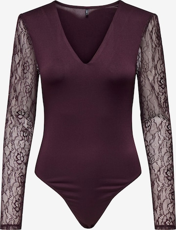 ONLY Shirt Bodysuit 'ONLSia' in Red: front