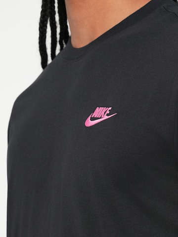 Nike Sportswear Regularny krój Koszulka 'CLUB' w kolorze czarny