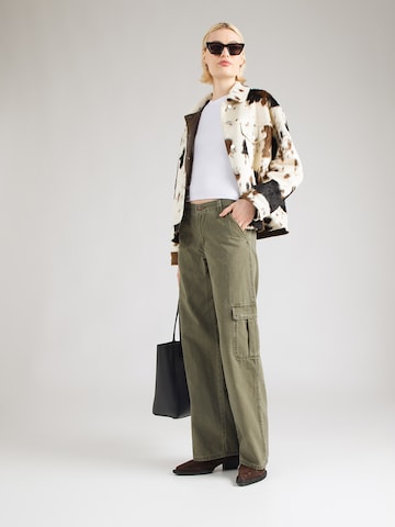 LEVI'S ® Ohlapna forma Kargo hlače 'SUPERLOW LOOSE' | zelena barva