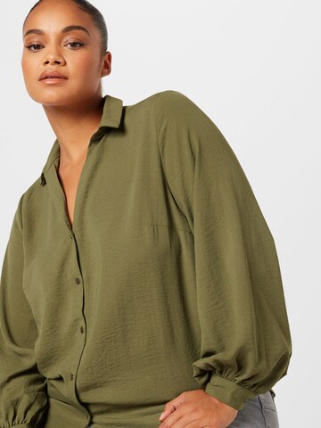 ONLY Carmakoma Blouse 'Ayo' in Groen