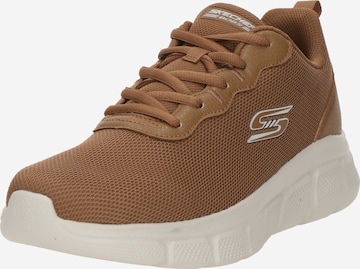 Baskets basses 'BOBS B FLEX - ICY EDGE' SKECHERS en marron : devant