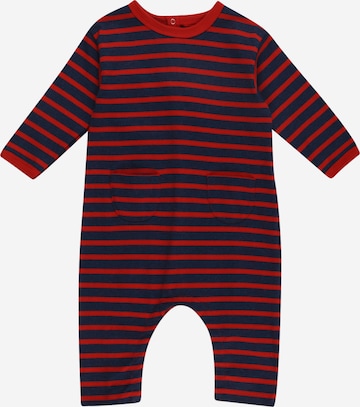 PETIT BATEAU Dungarees in Red: front