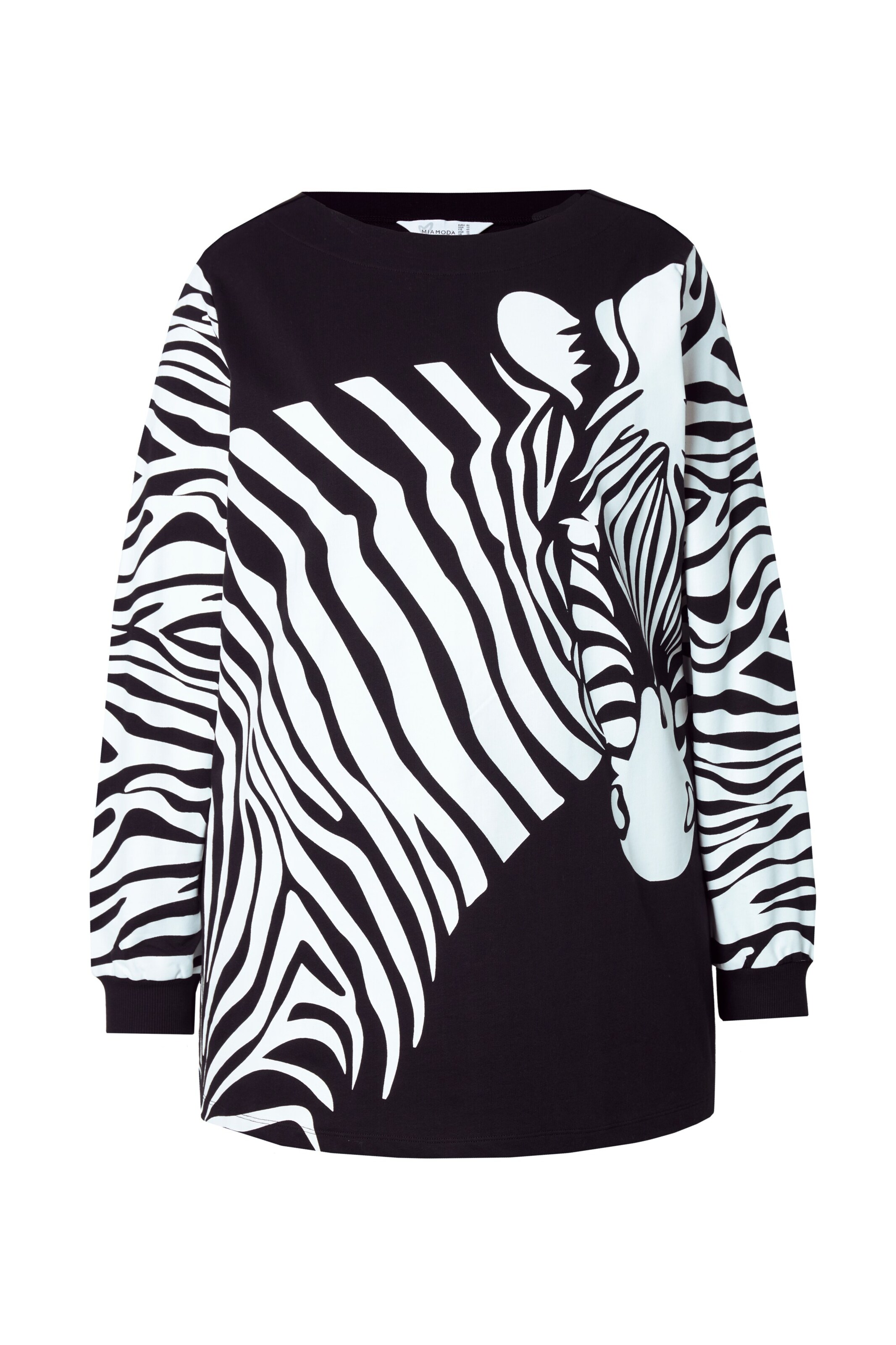 MIAMODA Sweatshirt in Black: front