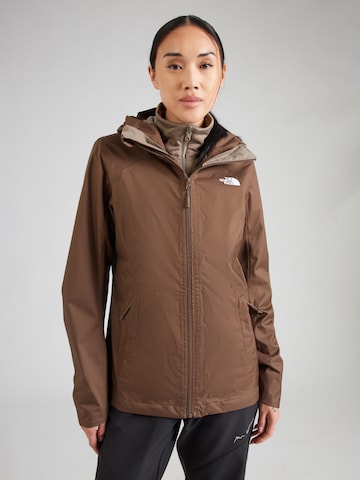 THE NORTH FACE Μπουφάν πεζοπορίας 'Quest' σε καφέ: μπροστά