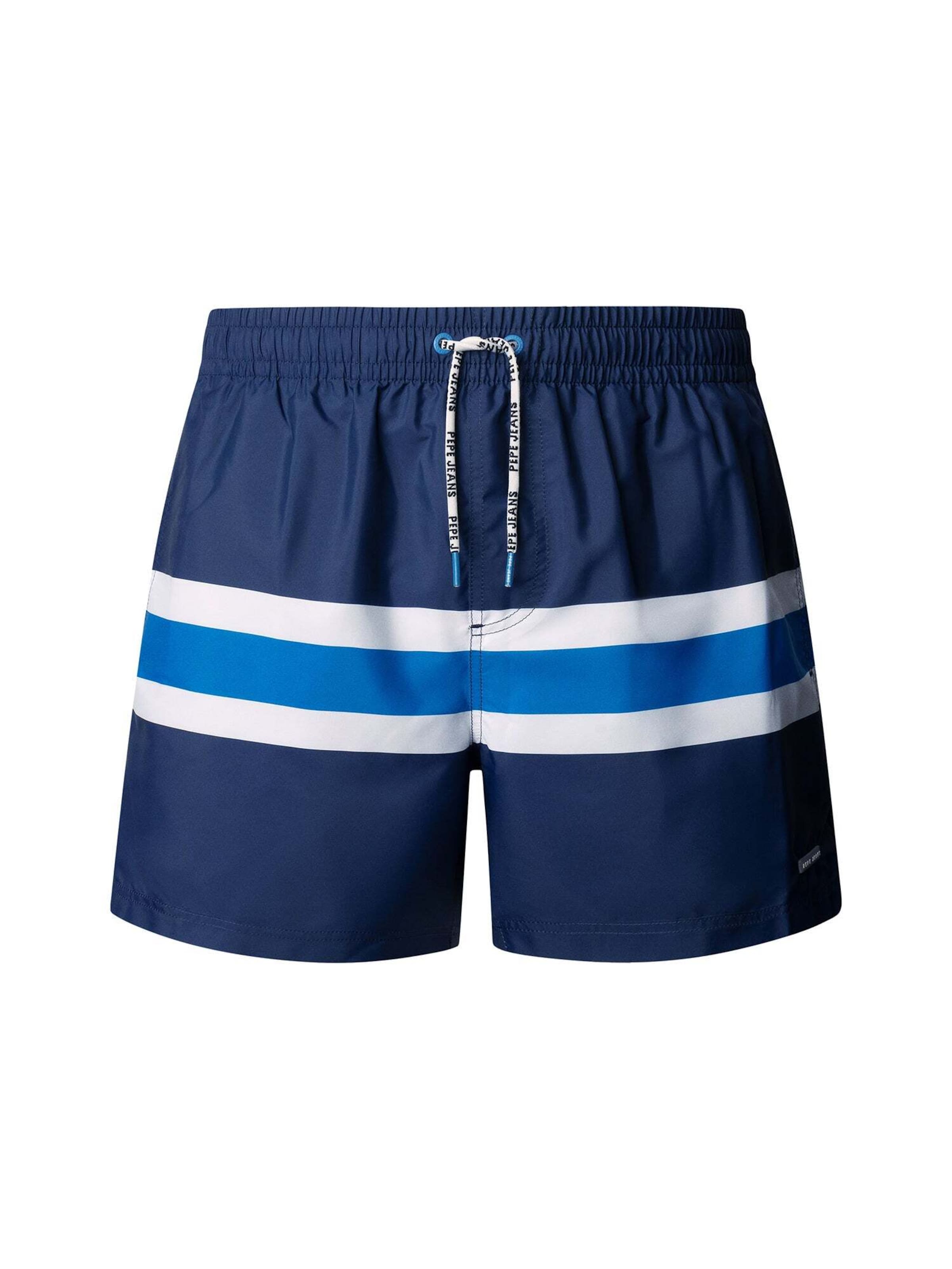 Shorts de bain Pepe Jeans en bleu : devant