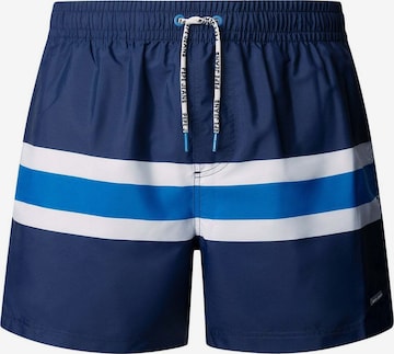 Shorts de bain Pepe Jeans en bleu : devant