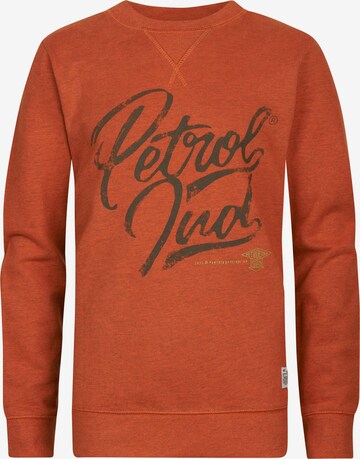 Petrol Industries Sweatvest 'Wheaton' in Oranje: voorkant