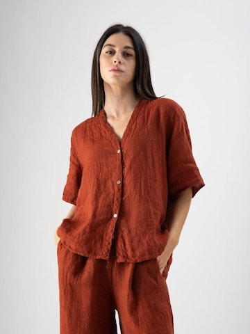 MND T-shirt 'Wild Linen' i röd