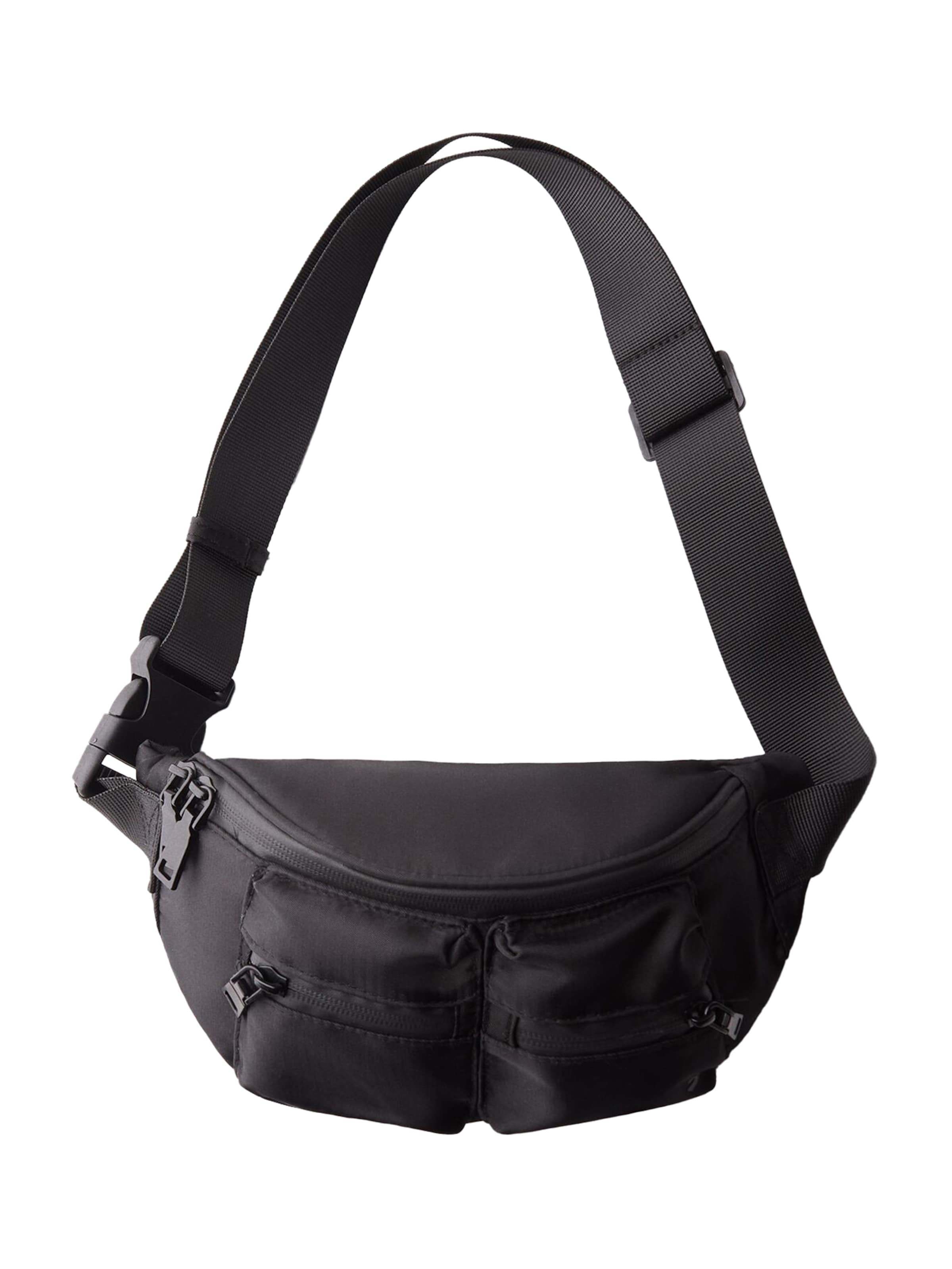 Bershka Fanny Pack in Black ABOUT YOU