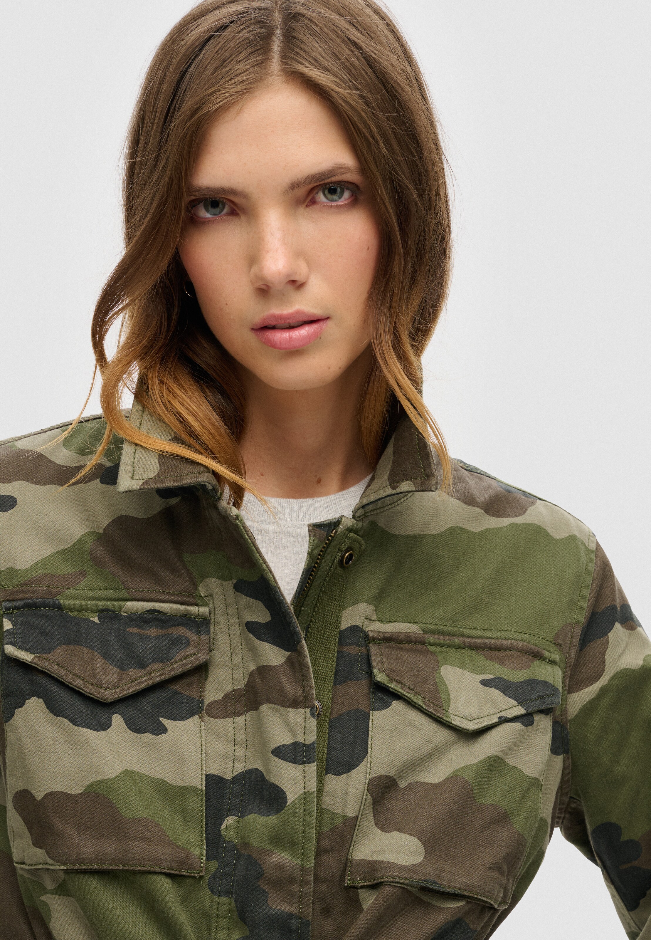 Veste mi-saison 'Military M65' Superdry en vert