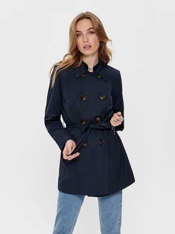 Only Petite Between-Seasons Coat 'VALERIE' in Blue