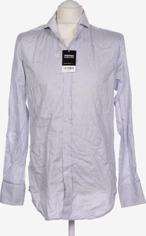 Hackett London Button Up Shirt in M in Grey: front