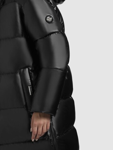 khujo - Casaco de inverno 'RACHEL SHINY' em preto