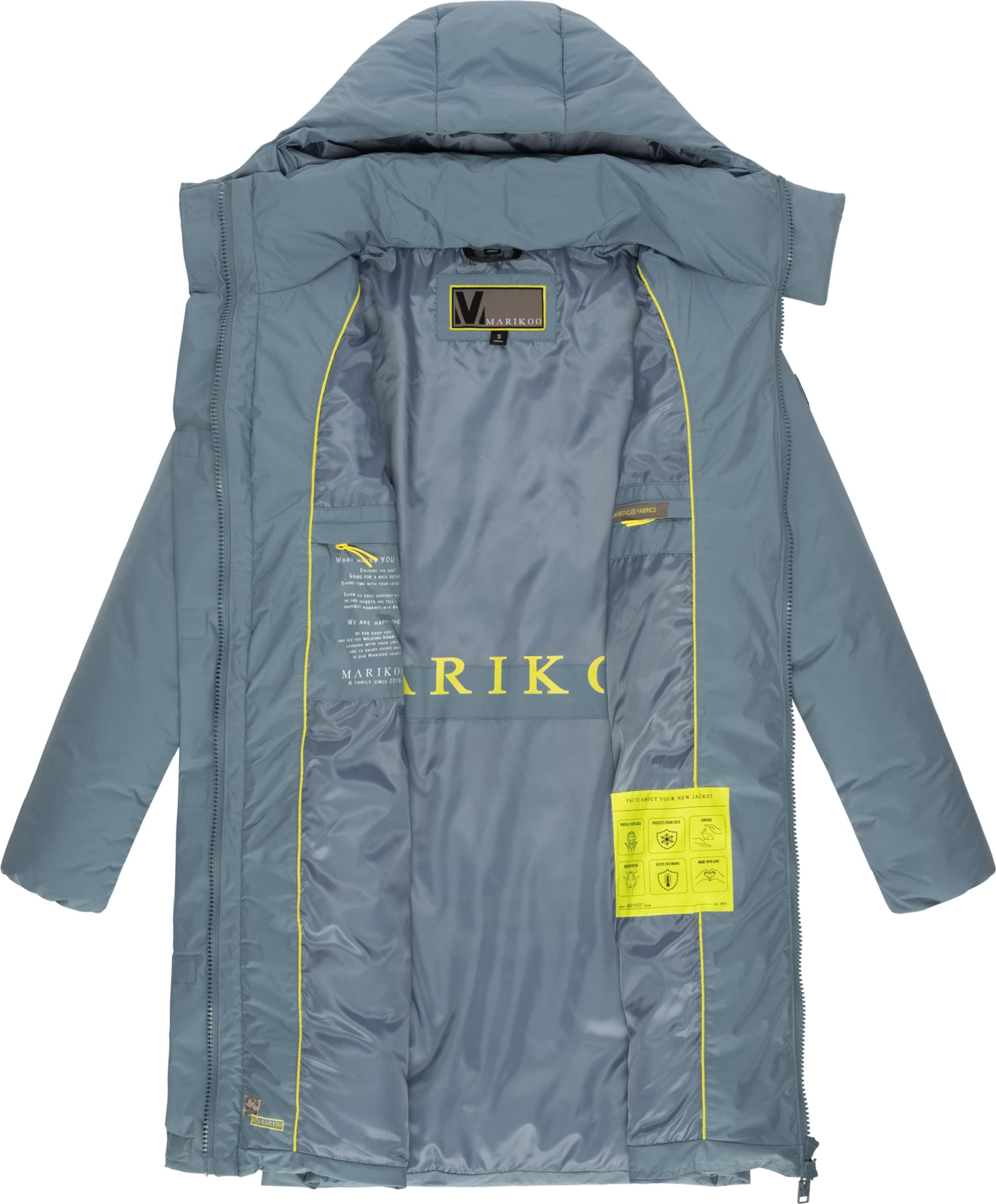 MARIKOO Vinterfrakke 'Nanami 16' i blå