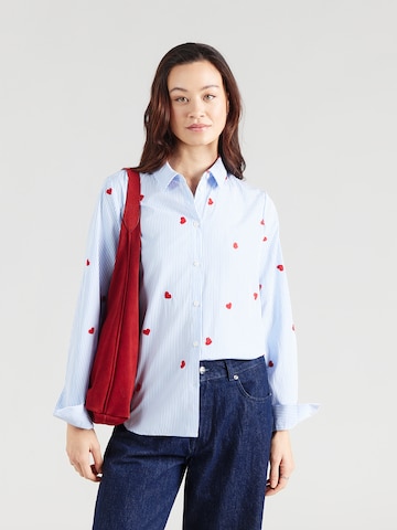 ABOUT YOU Blouse 'Stephanie' in Blauw: voorkant