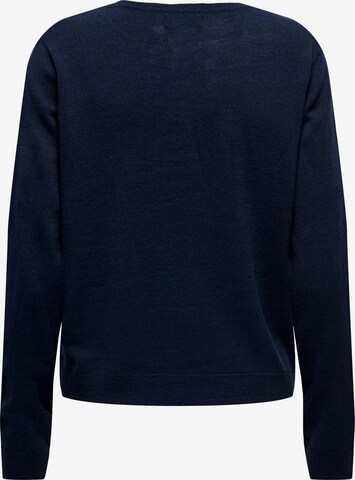 ONLY Sweater 'XMAS MISTLETOE' in Blue