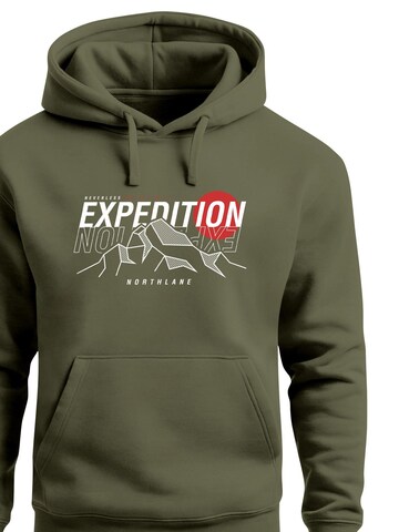 Neverless Sweatshirt 'Expedition Northlane' in Green