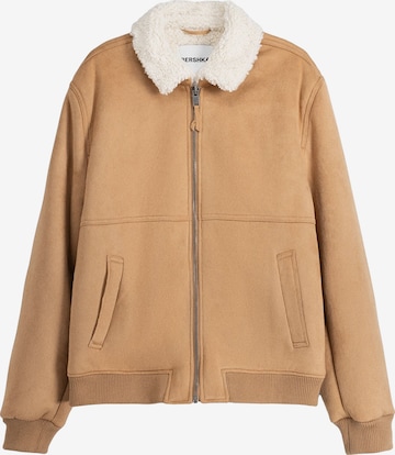 Bershka Between-Season Jacket in Beige: front