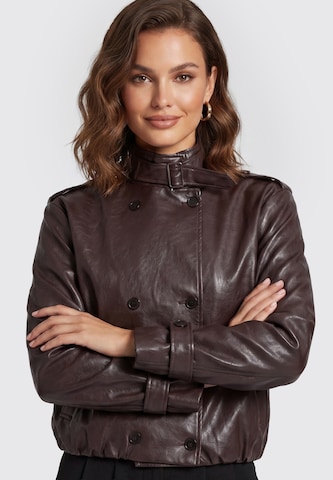 Veste mi-saison faina en marron