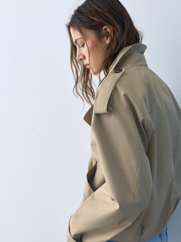 Pull&Bear Between-seasons coat in Beige
